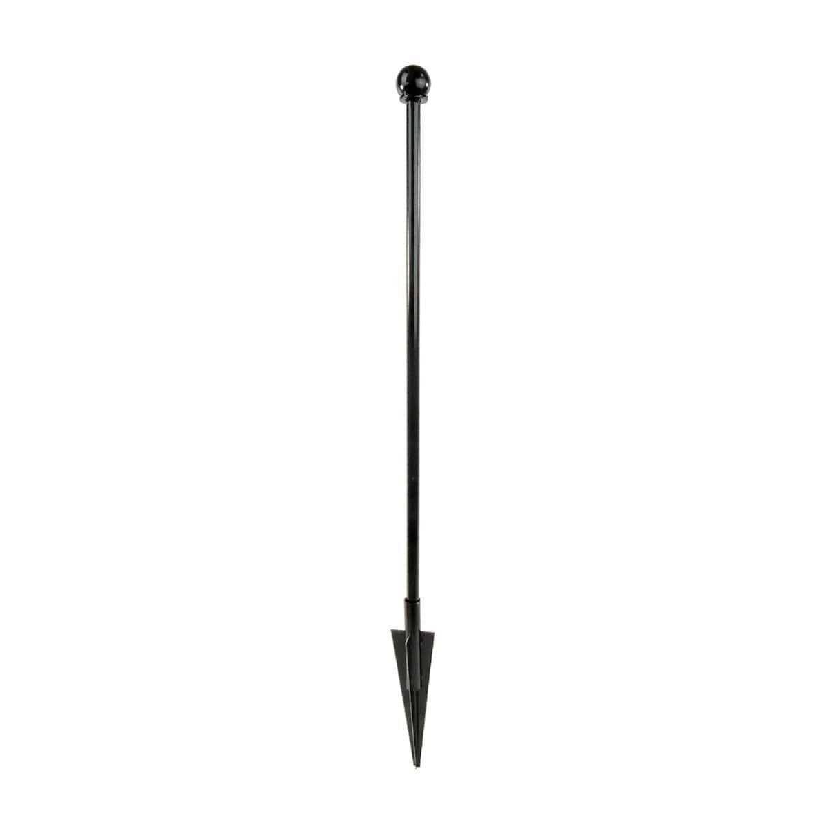 Yardlink Steel Multi-style Fence Post & Stake- Black- 48