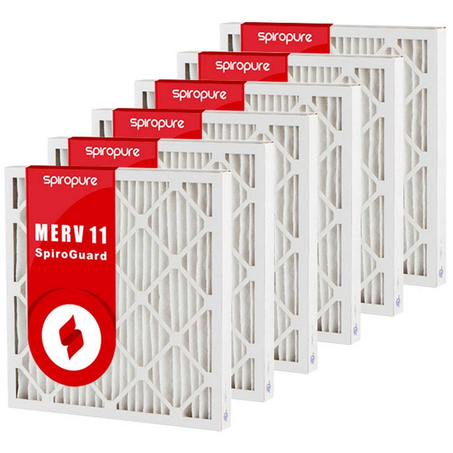 SpiroPure 30x36x2 MERV 11 Geothermal Air Filters- Made in USA 6 Pack