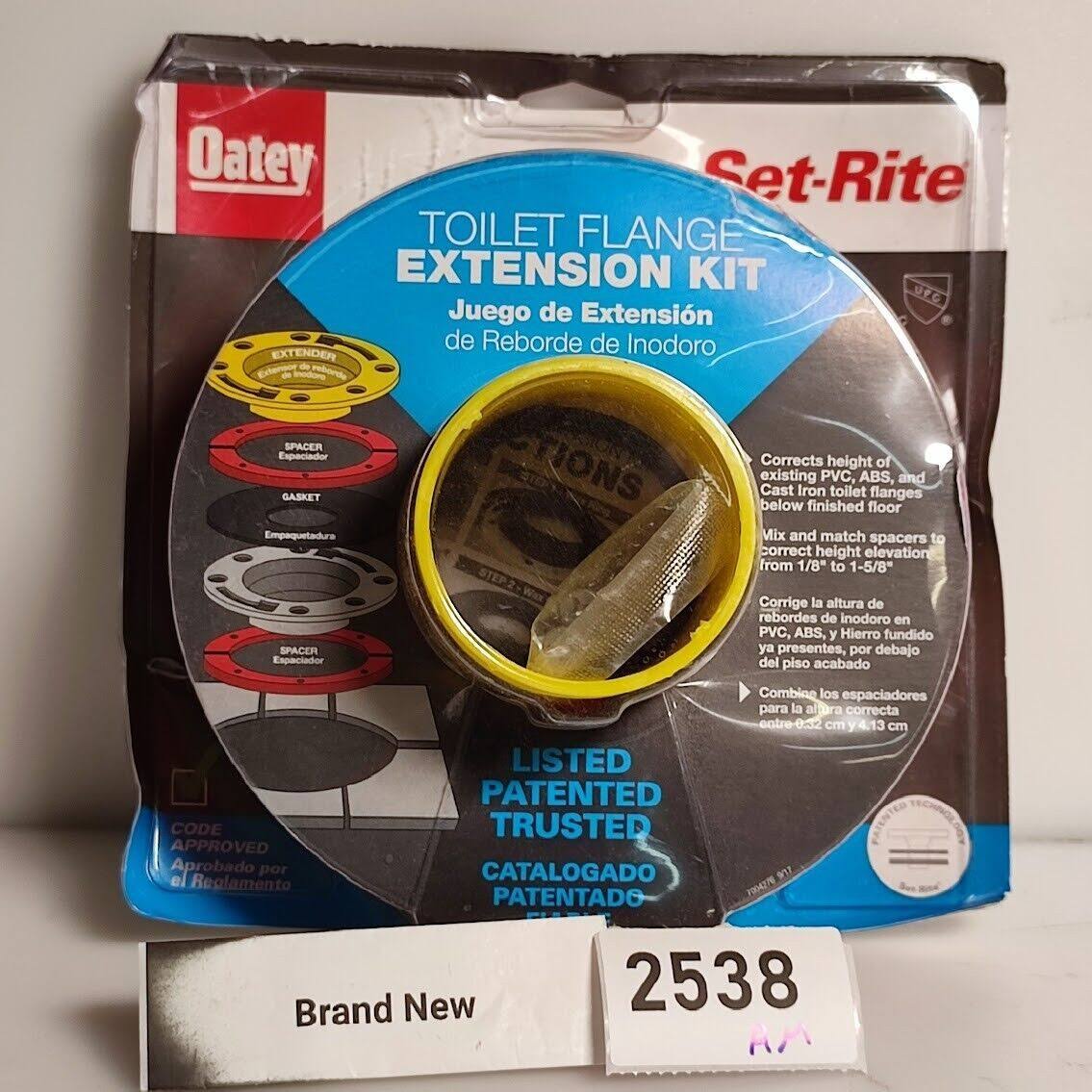 Oatey 43400 Set Rite Toilet Flange Extender Kit