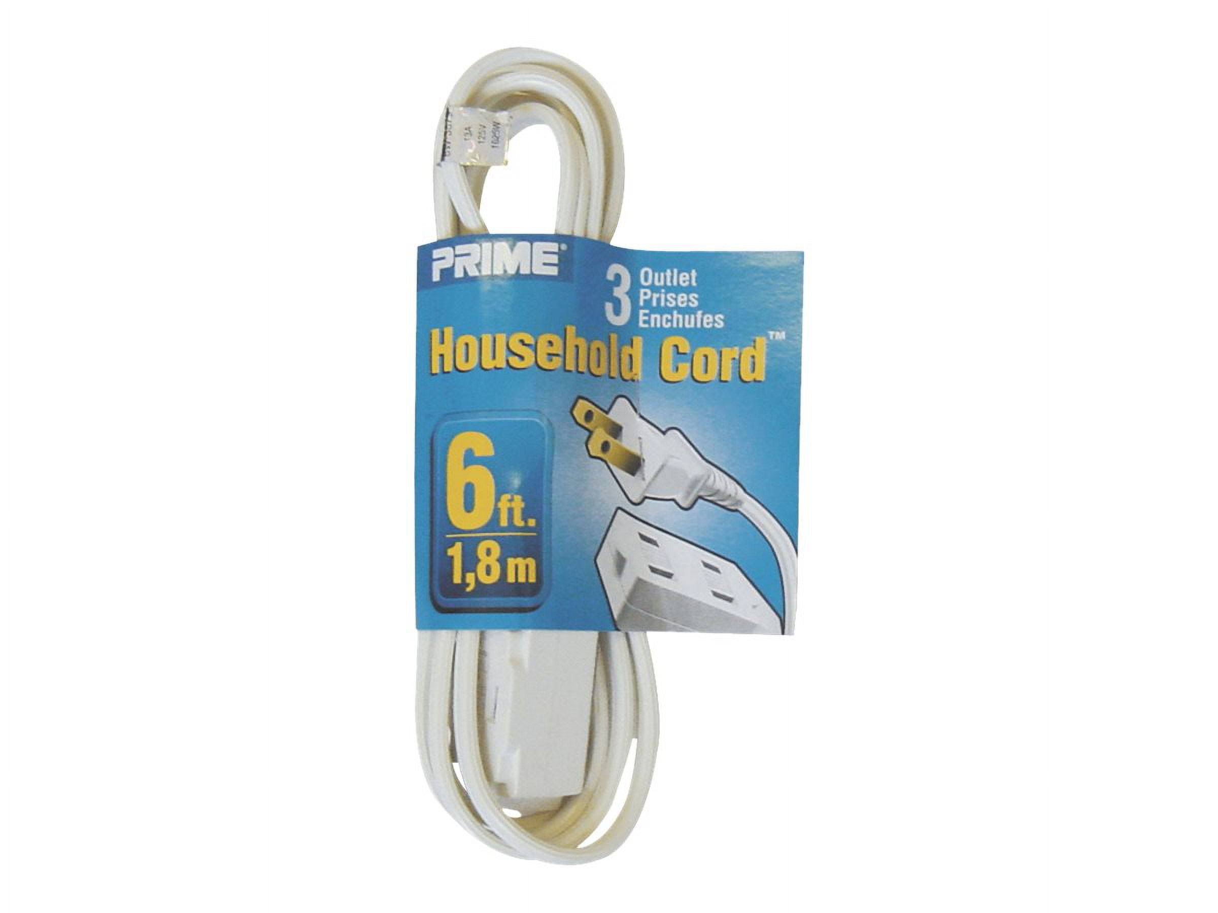 Prime Household Cord, 3 Outlet, 6 Foot