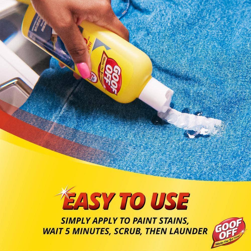 Goof Off 8 oz. Paint Remover for Clothes- Removes Wet or Dried Latex Paint