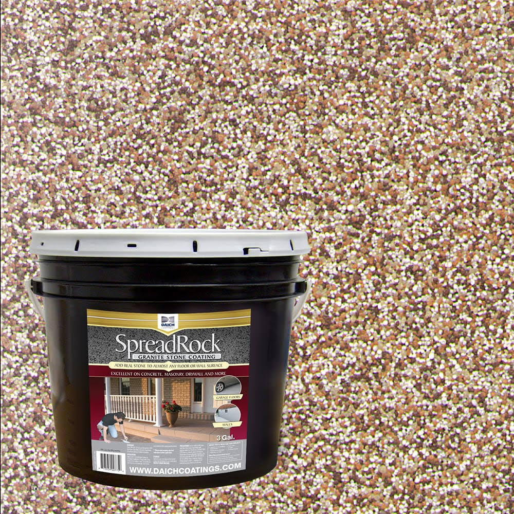 SpreadRock Granite Stone Coating 3-Gal Brownstone Interior/Exterior