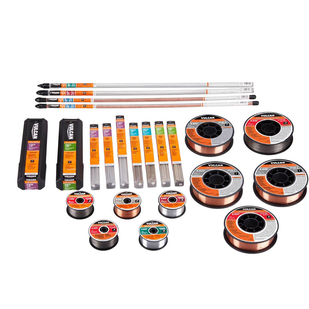 Vulcan 1/8 in AWS E7018 Welding Electrode, 1000 lb