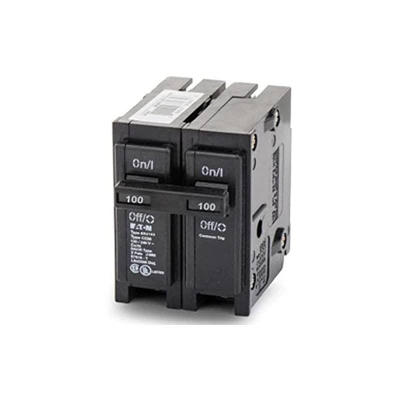 Eaton Corporation BR2100 Double Pole Interchangeable Circuit Breaker, 120/240V, 100-Amp