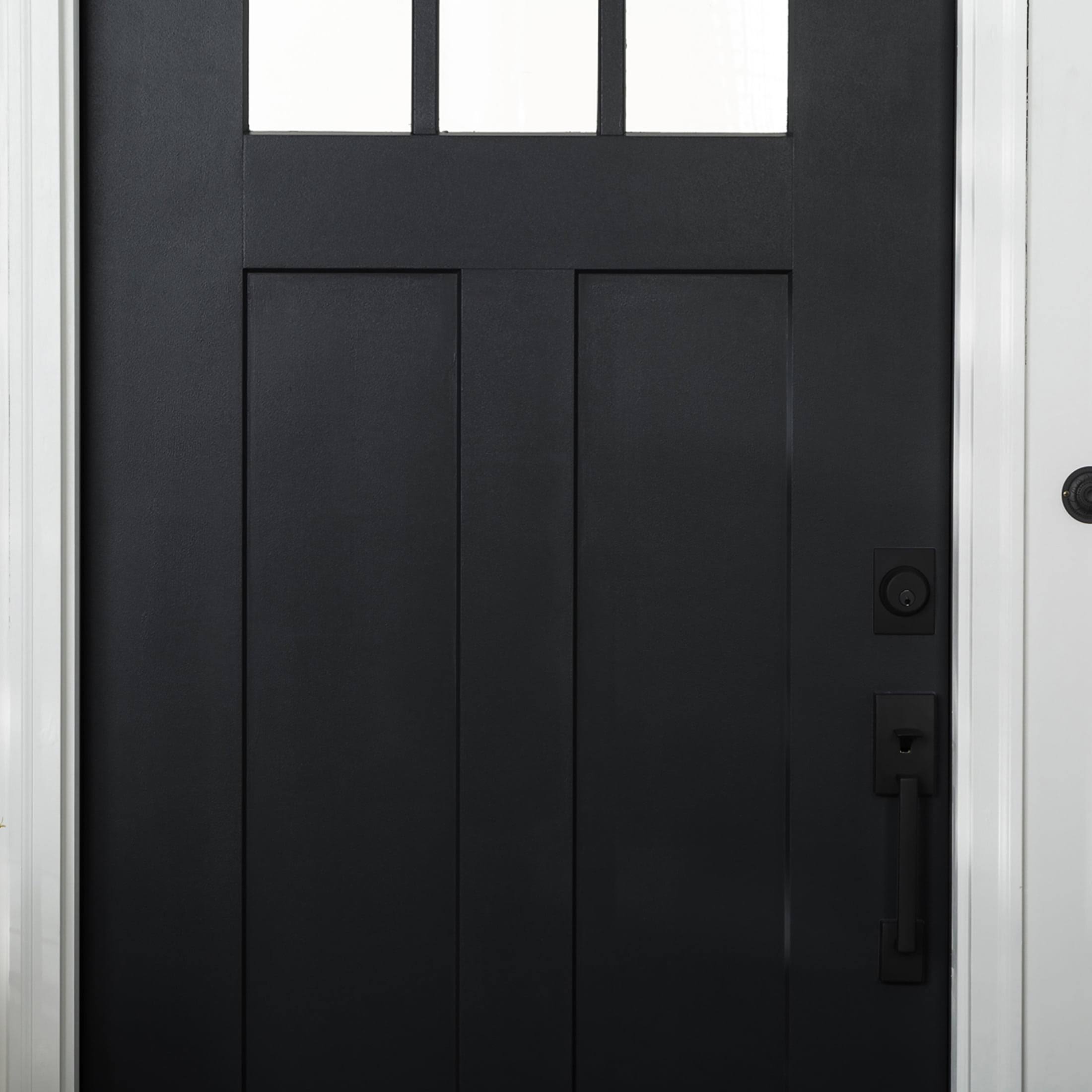 Rust-Oleum 369383 Advanced Dry Door & Trim Paint, Quart, Satin Black