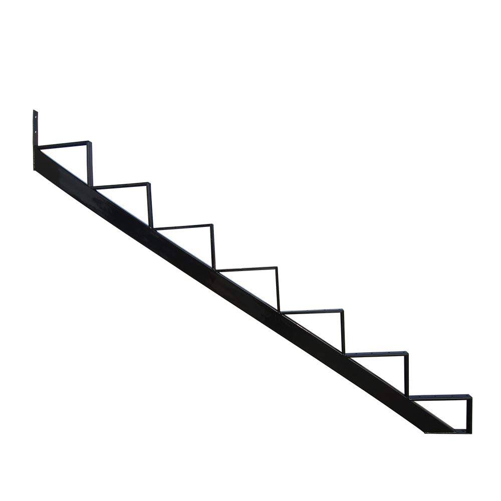 MTB Steel Stair Step Riser- 7 Step for Deck Height 57 Inches (2 Pack) Stair Stringer Step Stringer