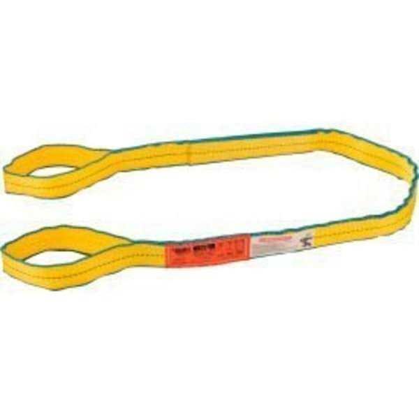 Global Industrial Sling, Eye & Eye, 6 ft L x 2 in W, 6400/5000/12800 lbs Cap