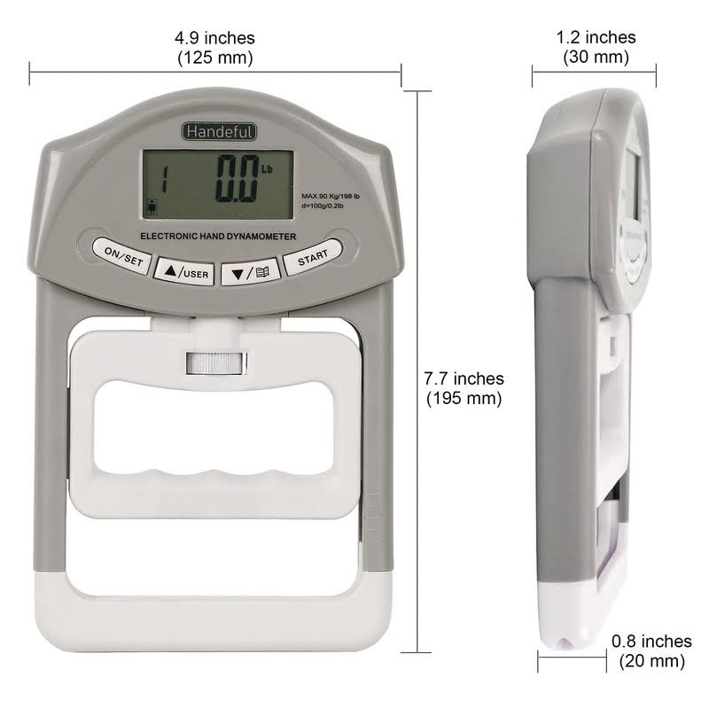 Handeful Grip Strength Tester Digital Dynamometer for Hand Measurement Meter
