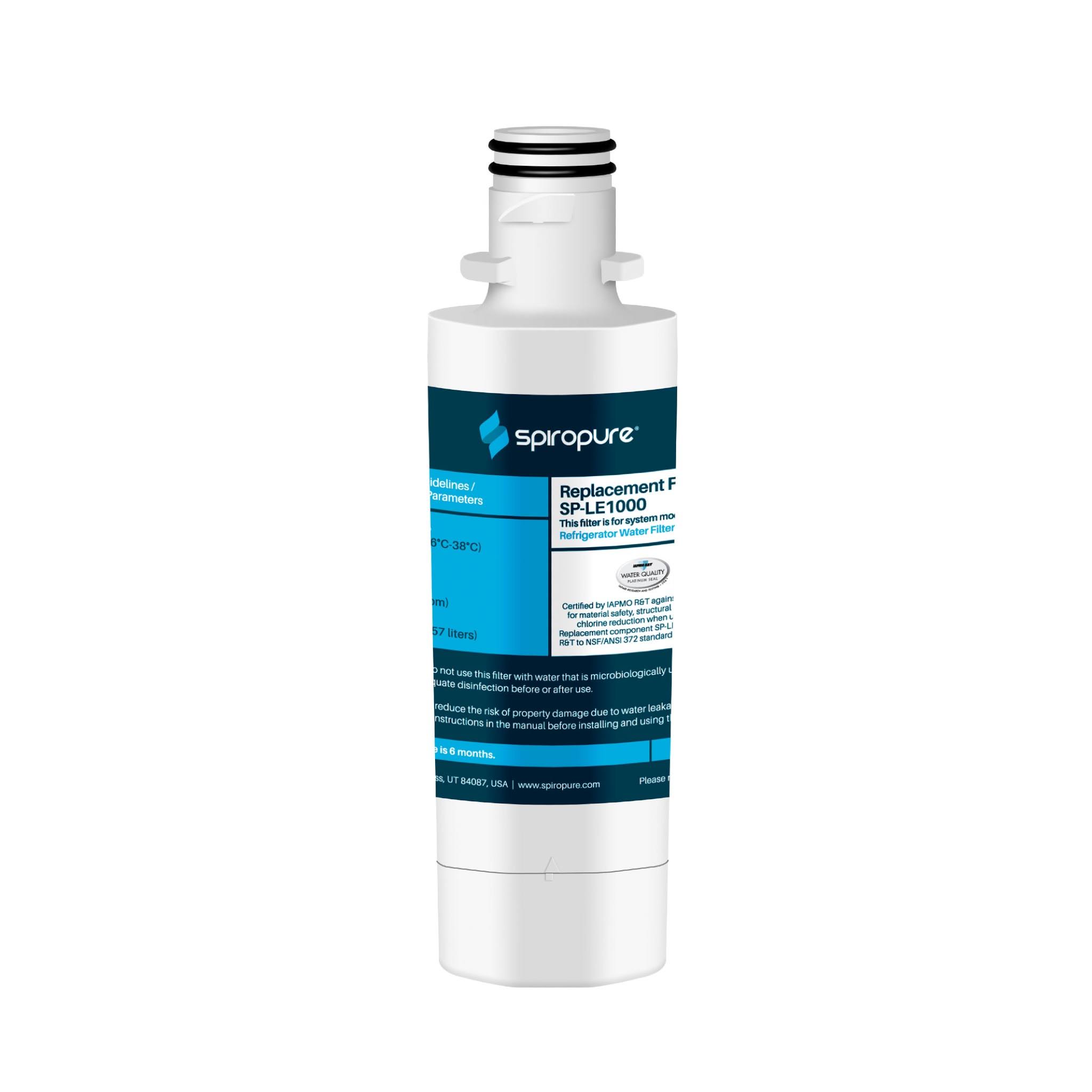 SpiroPure SP-LE1000 NSF Certified Refrigerator Water Filter Replacement for LT1000P, ADQ747935, MDJ64844601, 9980, ADQ74793501, ADQ74793502, 46-9980