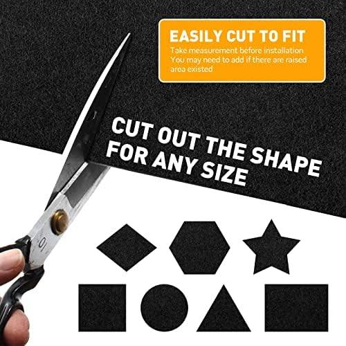 Halero 78x90 Black Underfelt Carpet for Speaker, Sub Box Carpet, Auto, RV, Boat, Marine, Truck, Car Trunk Felt Fabric Material