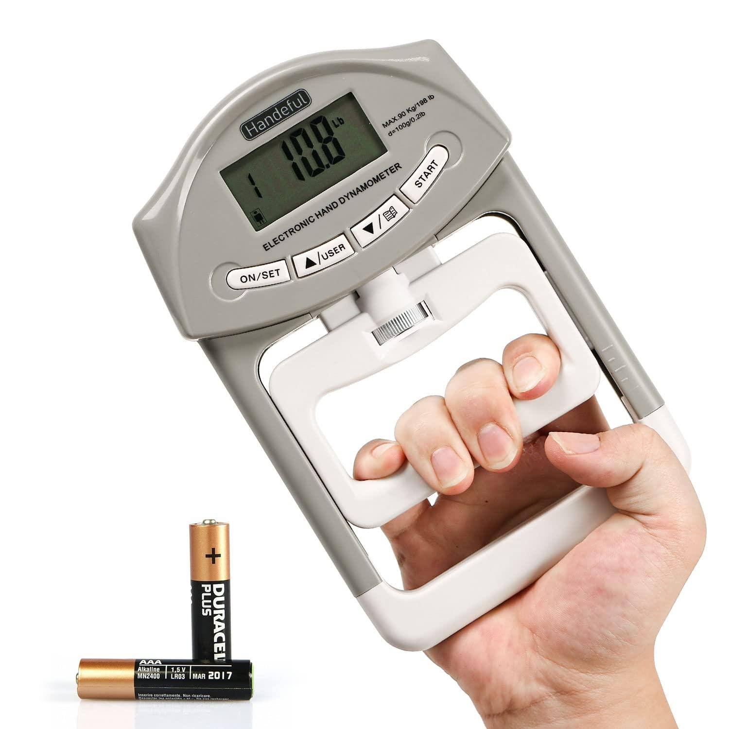 Handeful Grip Strength Tester Digital Dynamometer for Hand Measurement Meter