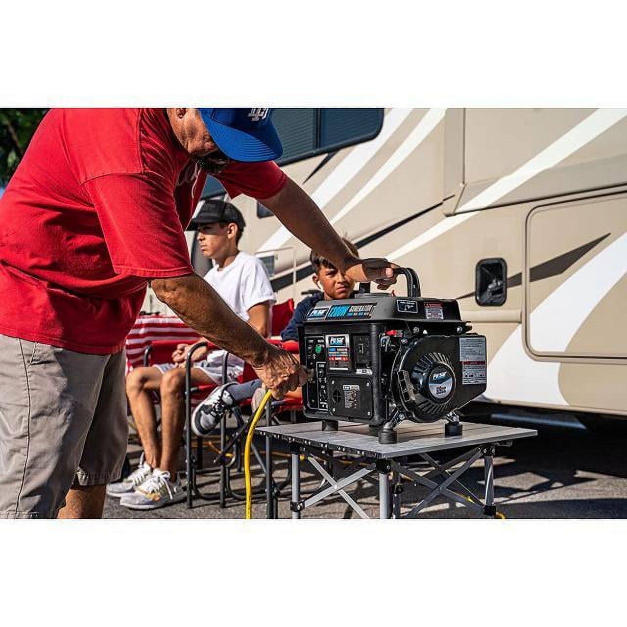 Pulsar G1200SG Portable Gas-Powered Generator with Carrying Handle, 1200W, Black/Gray