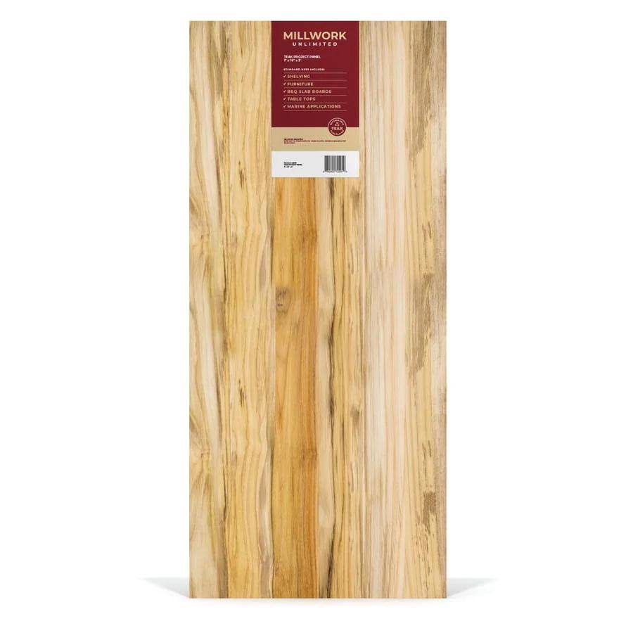 1-in x 16-in x 3-ft Unfinished Teak Board