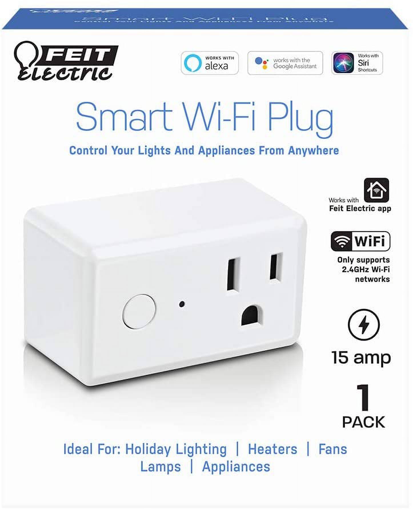 Feit Electric PLUG/WIFI Smart Plug, Plastic, White