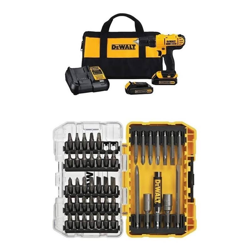 DeWalt DCD771C2R 20V Max Cordless Lithium-Ion 1/2 in. Compact Drill Driver Kit