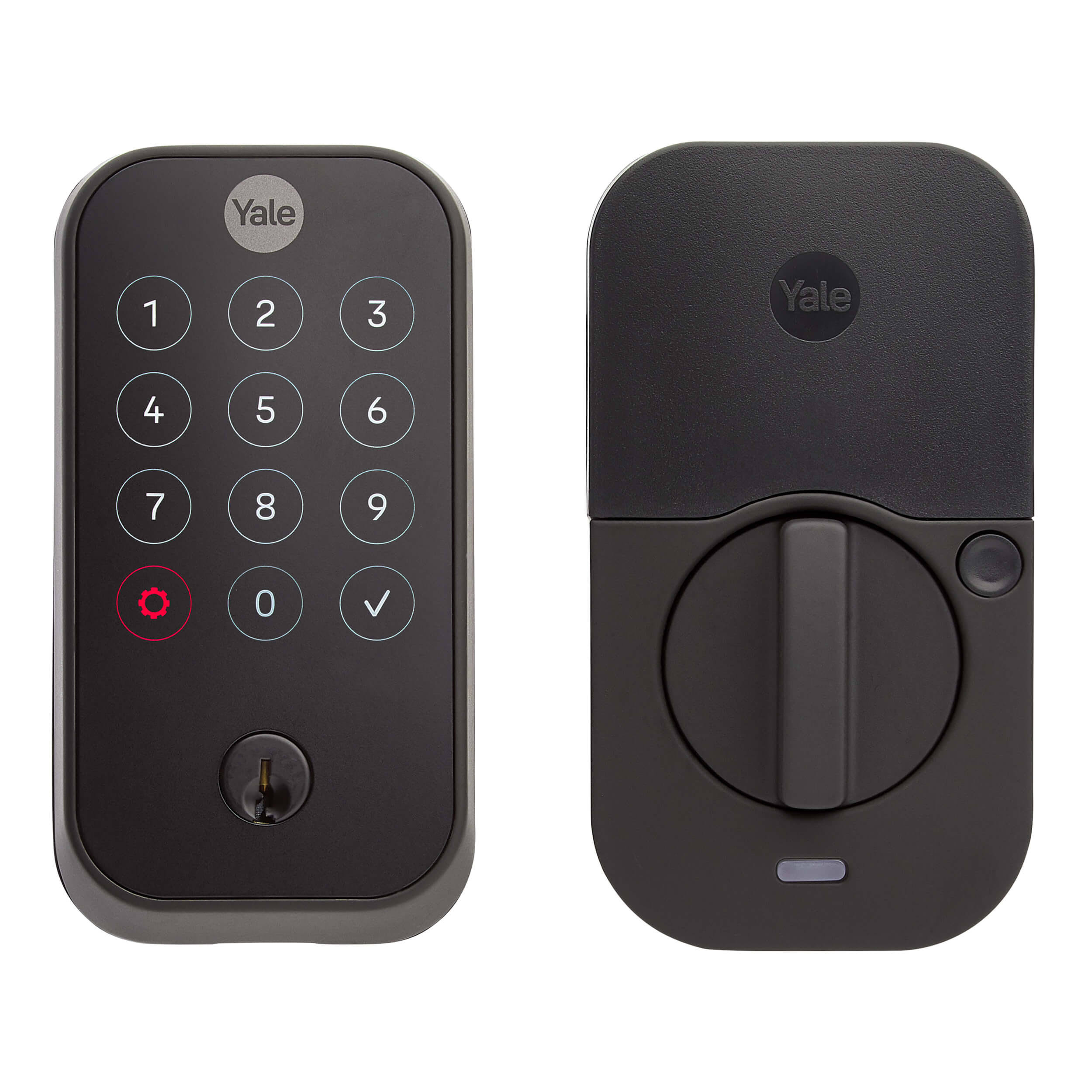 Yale Assure 2 Smart Lock Black Suede Keyed Wi-Fi Single Cylinder Deadbolt with Touchscreen Keypad
