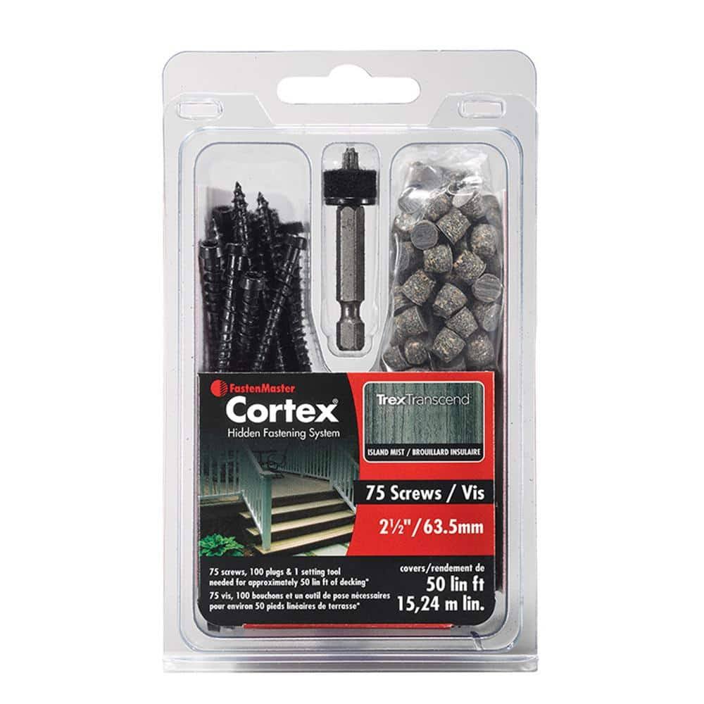 75-Piece 2.5 in. Cortex for Trex Decking Screws in Island Mist