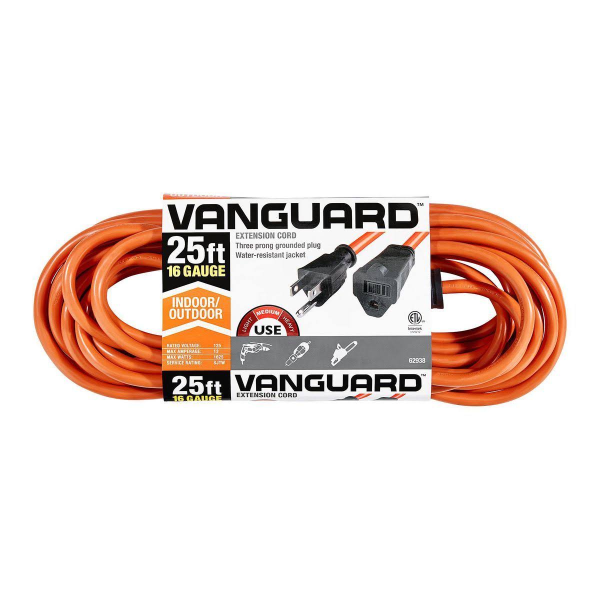 Vanguard 25 ft. x 16 Gauge Indoor/Outdoor Extension Cord 62938