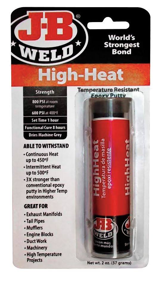 J-B Weld 8297 Epoxy Putty, High Heat, Gray, 2 oz.