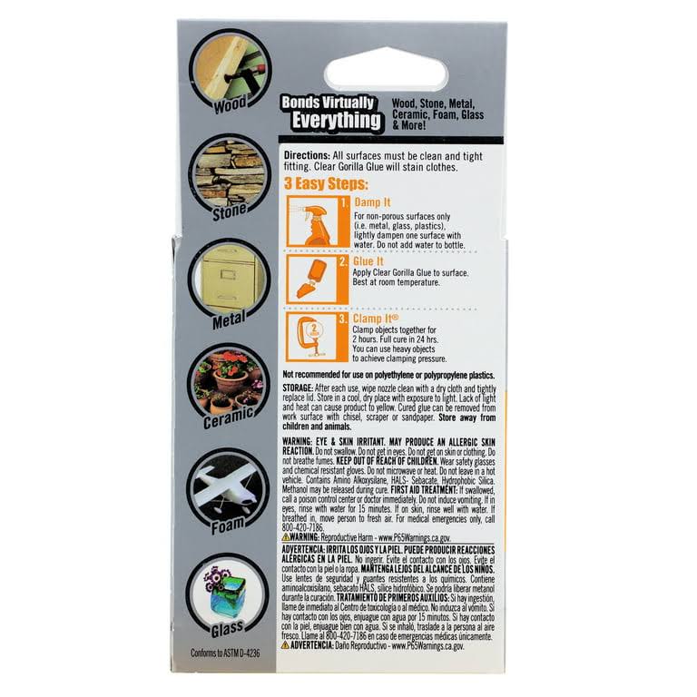 Gorilla Glue Clear, 1.75 oz.