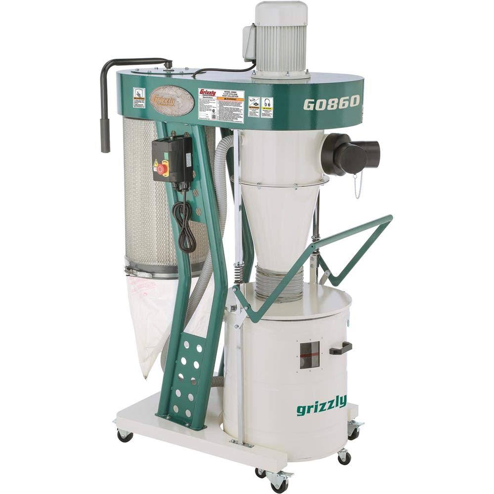 Grizzly Industrial G0860 1-1/2 HP Portable Cyclone Dust Collector