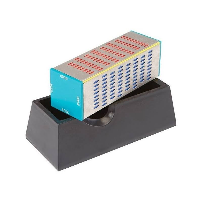 Diamondlife 4 Way Diamond Knife Sharpener Hone Sharpening Stone New