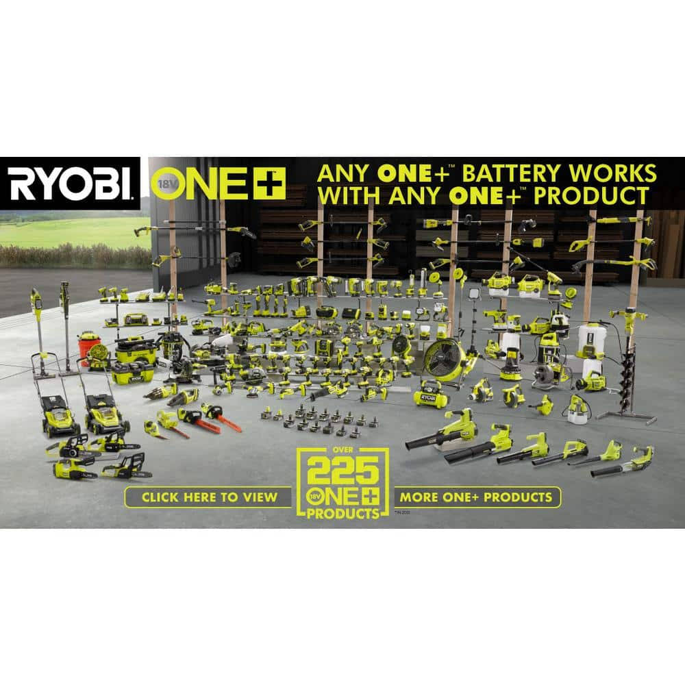 Ryobi PSK005 One+ 18V Lithium-Ion 2.0 Ah Compact Battery and Charger Starter Kit