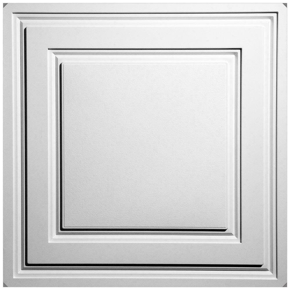 Ceilume 10 PC Stratford Ultra-Thin Feather-Light 2x2 Lay in Ceiling Tiles- for