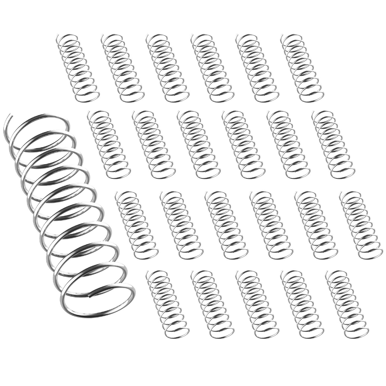 Ninoge Compression Springs Assortment, Stainless Steel Springs, Spring Assortment for Shop and Home Repairs (1 x 12.5 X40 mm, 30)