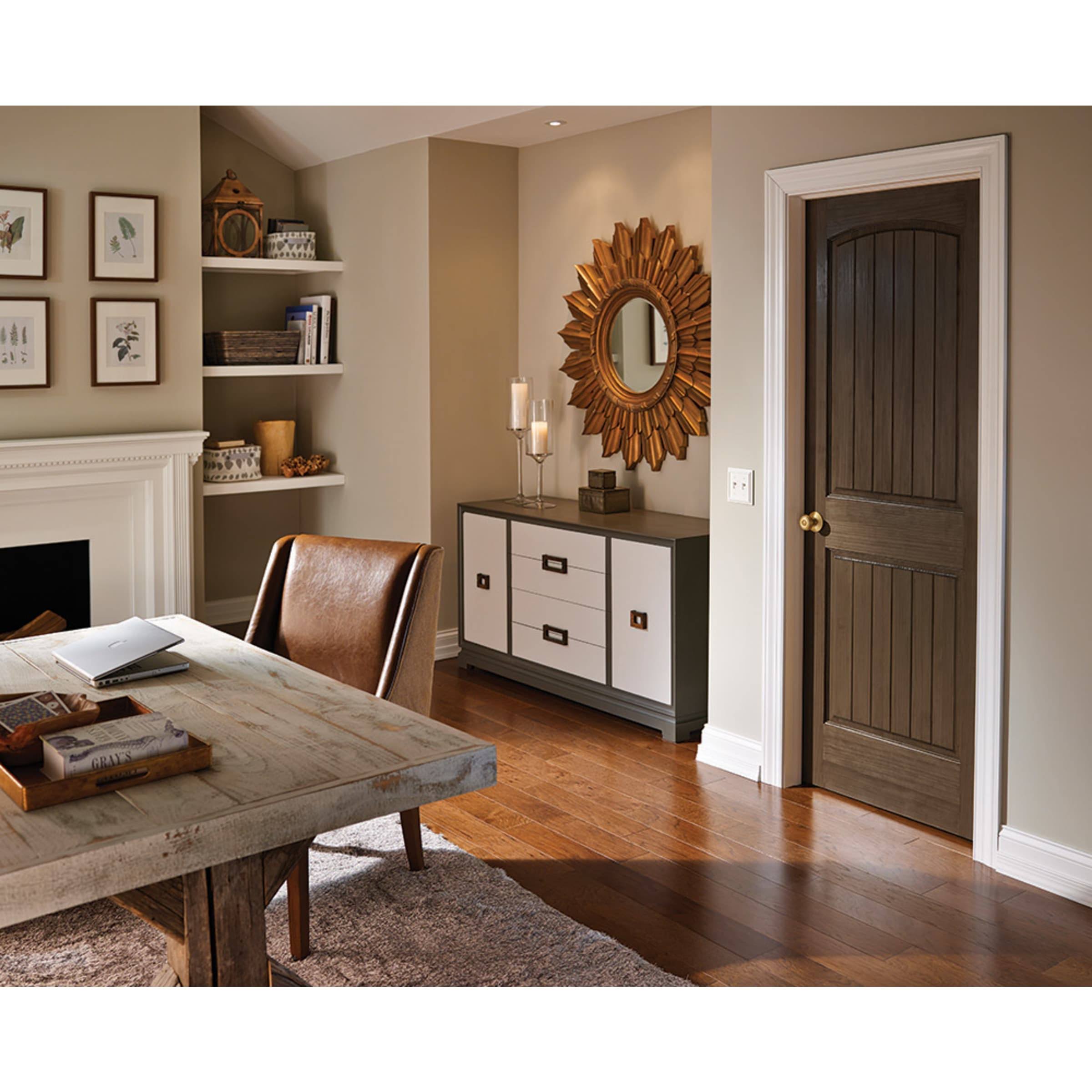 Schlage F40GEO619 Georgian Privacy Knob, Satin Nickel