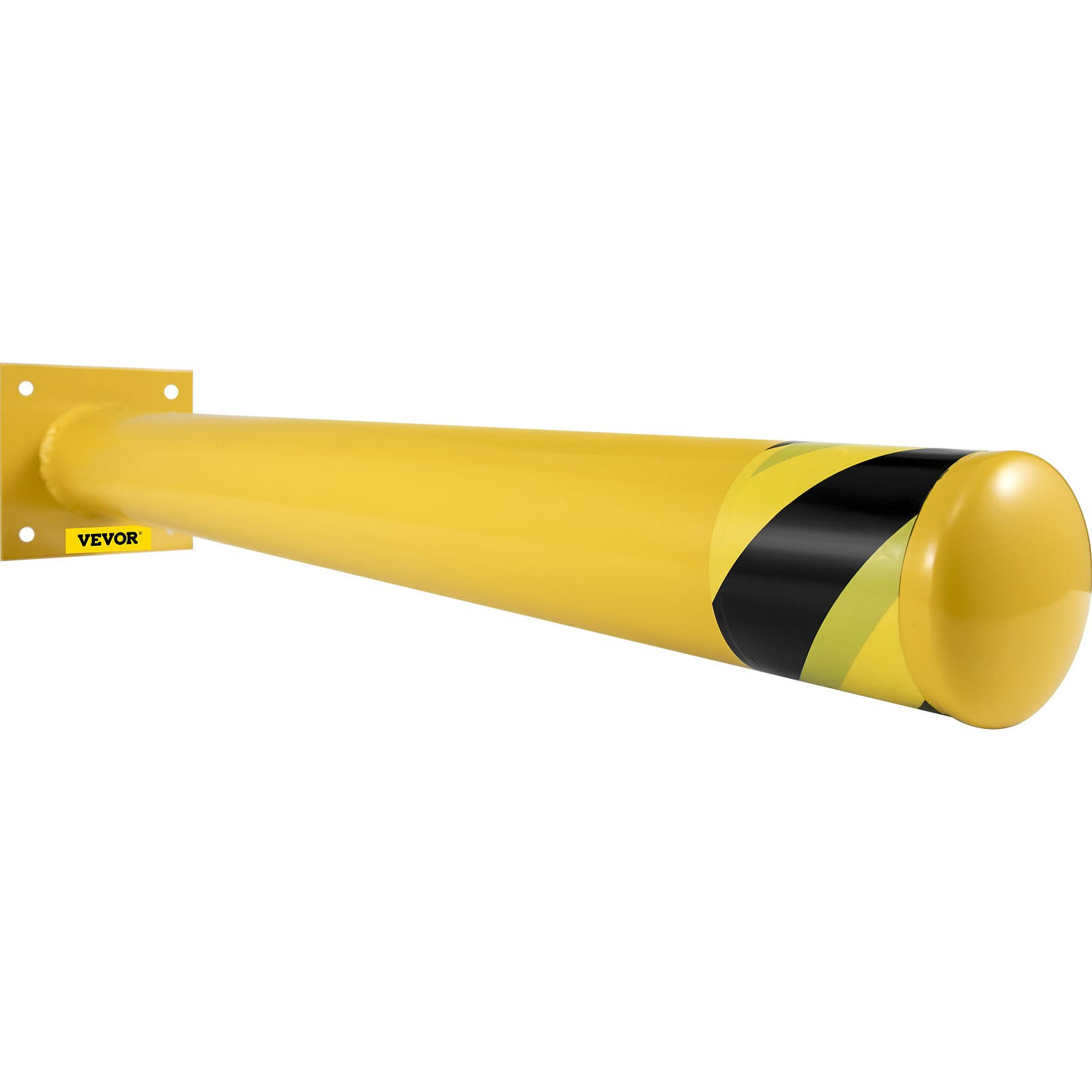 VEVOR Safety Bollard Steel Bollard Post Yellow Pipe Steel Barrier 36