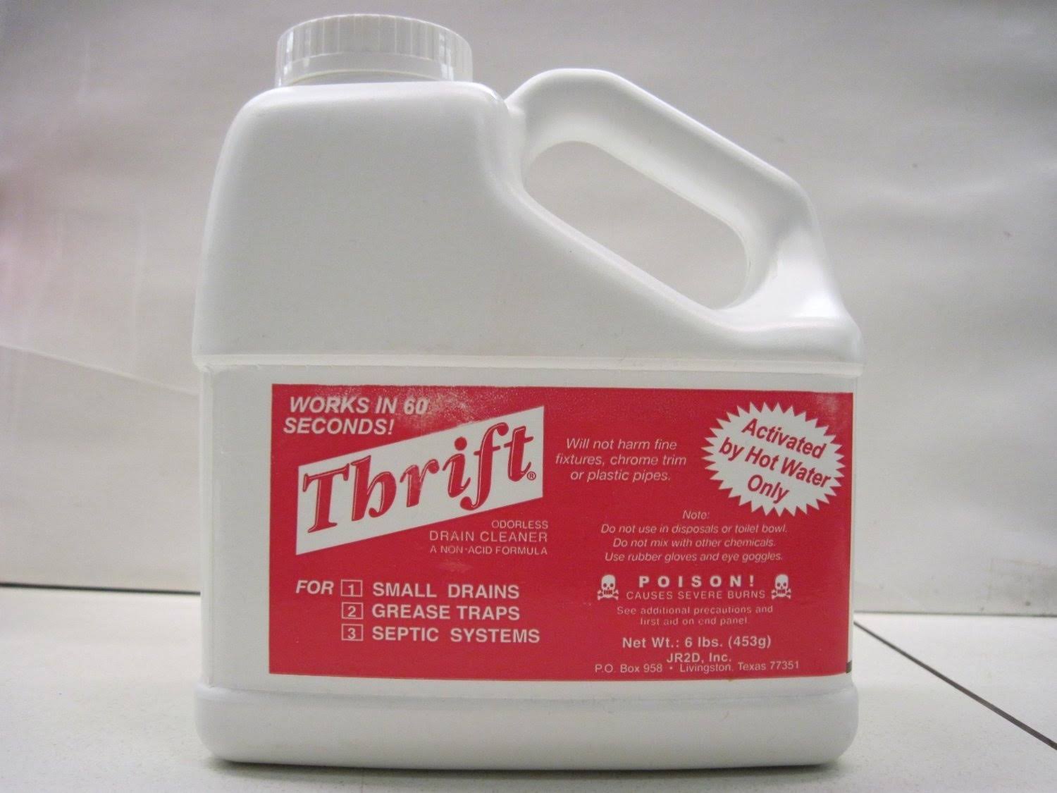 Thrift T-600 Alkaline Based 6 lb. Granular Drain Cleaner