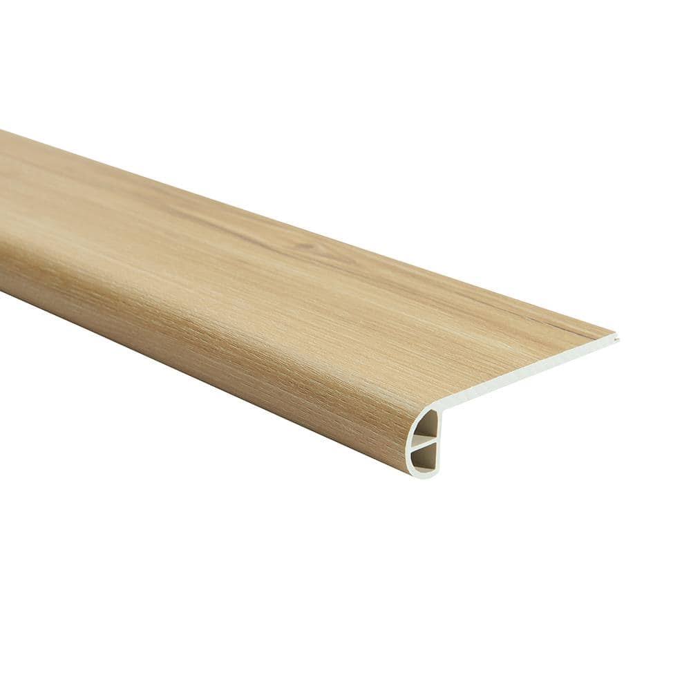 Malibu Wide Plank Hickory Laurel Court 0.944 in. T x 4.527 in. W x 94.48 in. L Vinyl Flush Stair Nose Molding, Medium