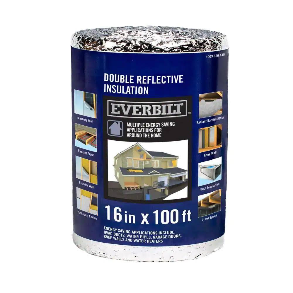 Everbilt 16 in. x 100 ft. Double Reflective Insulation Radiant Barrier