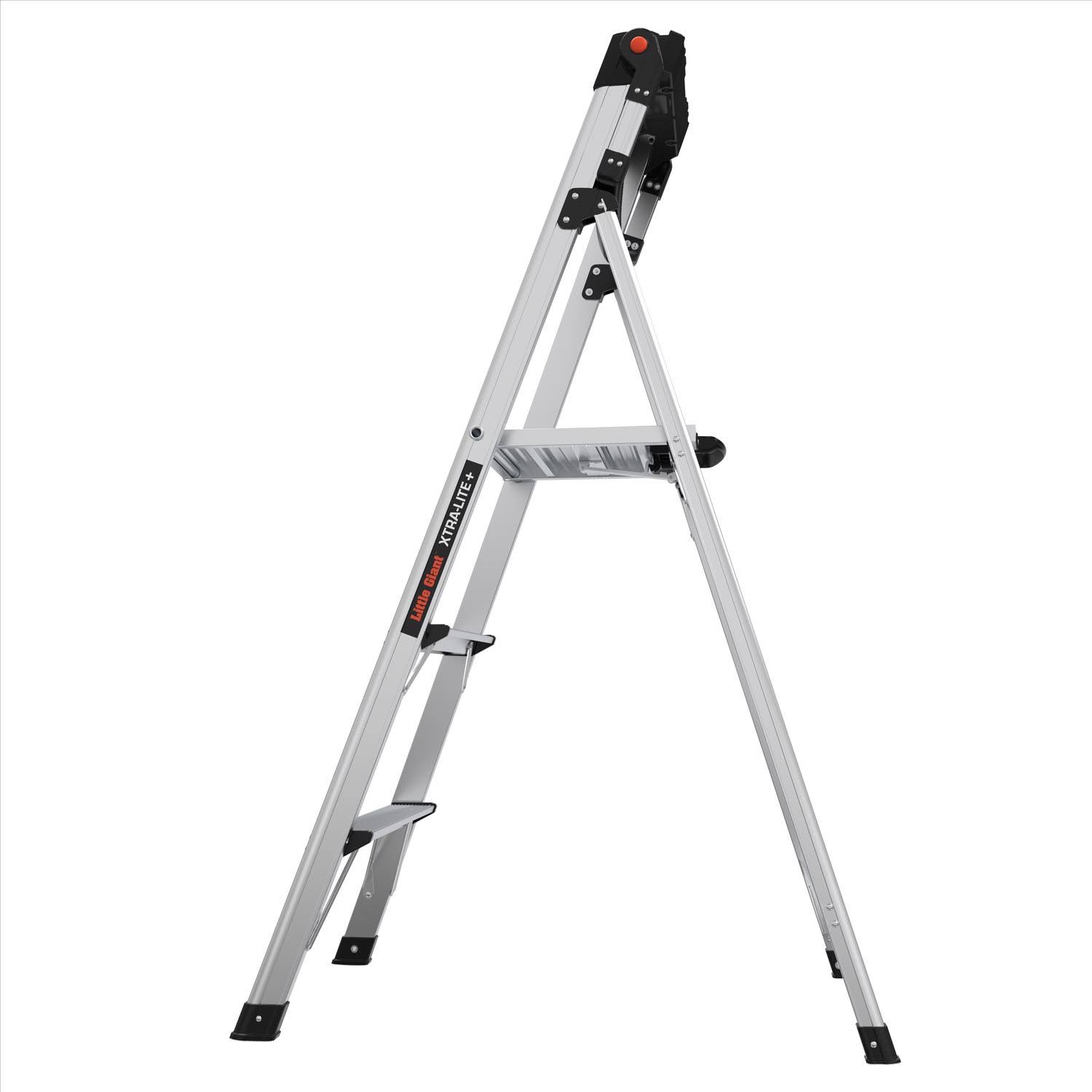Little Giant Xtra-Lite Plus 5 ft. H Aluminum Step Ladder Type IAA 375 lb. Capacity