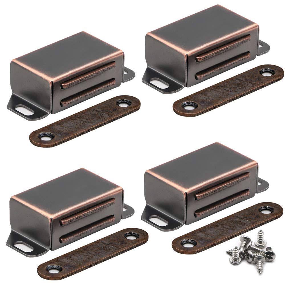 kaileyouxiangongsi 20 lbs Magnetic Door Catch, Heavy Duty Latch for Cabinets Shutter Closet Furniture Door, Stainless Steel Cabinet Catch, Oil R