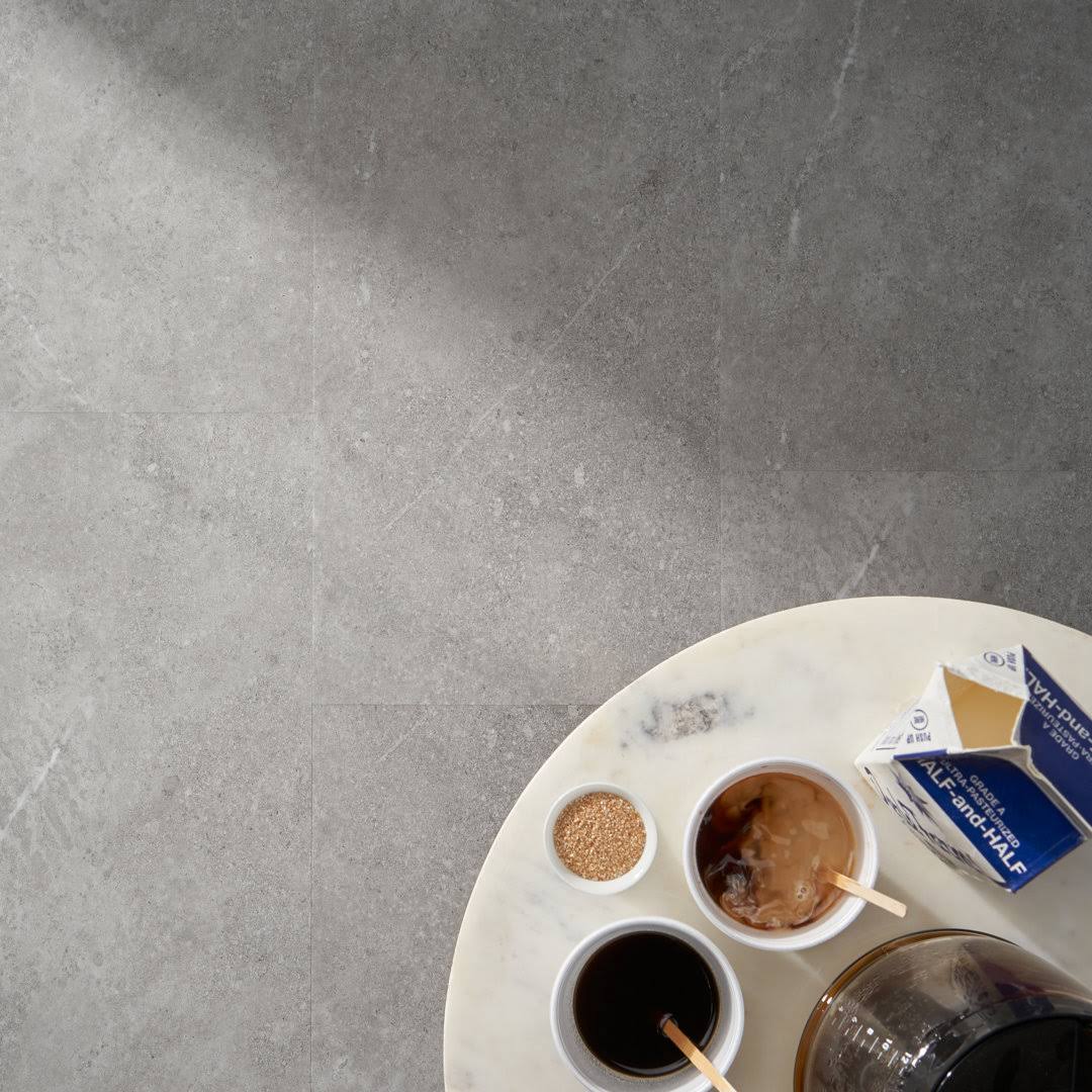 Ivy Hill Tile Cippia Sandstone Light Gray 28mil x 12 in. W x 24 in. L Click Lock Waterproof Luxury Vinyl Plank Flooring (28 sqft/case)