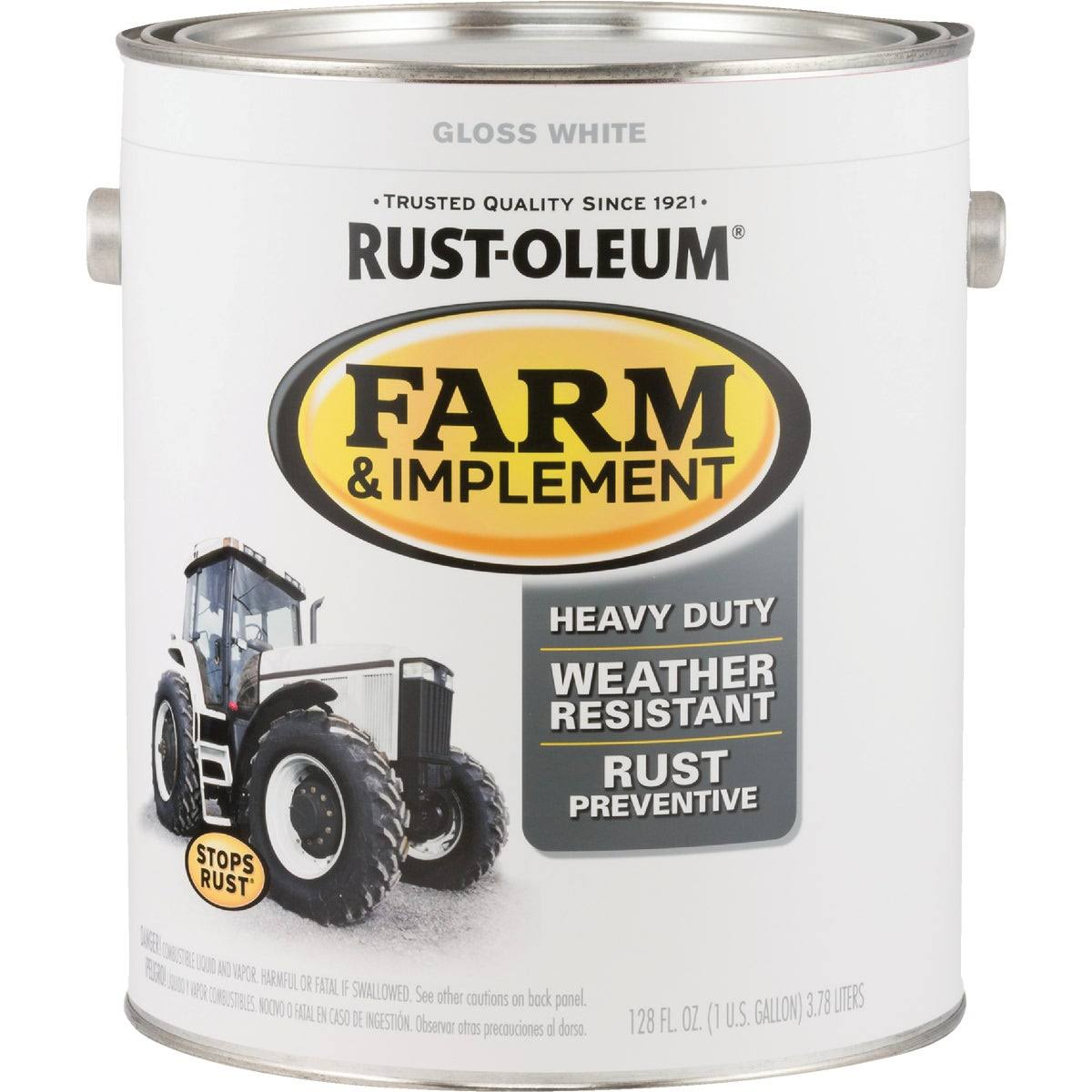 Rust-Oleum 1 Gallon White Gloss Farm & Implement Enamel 280166