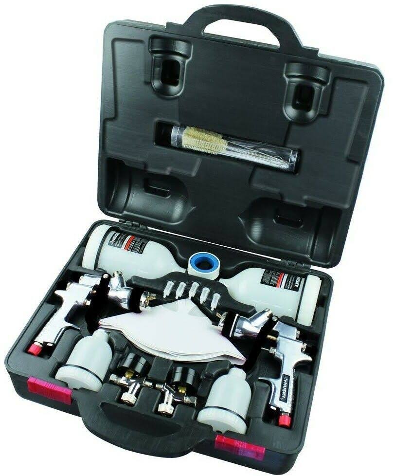 Husky HVLP and Standard Gravity Feed Spray Gun Kit