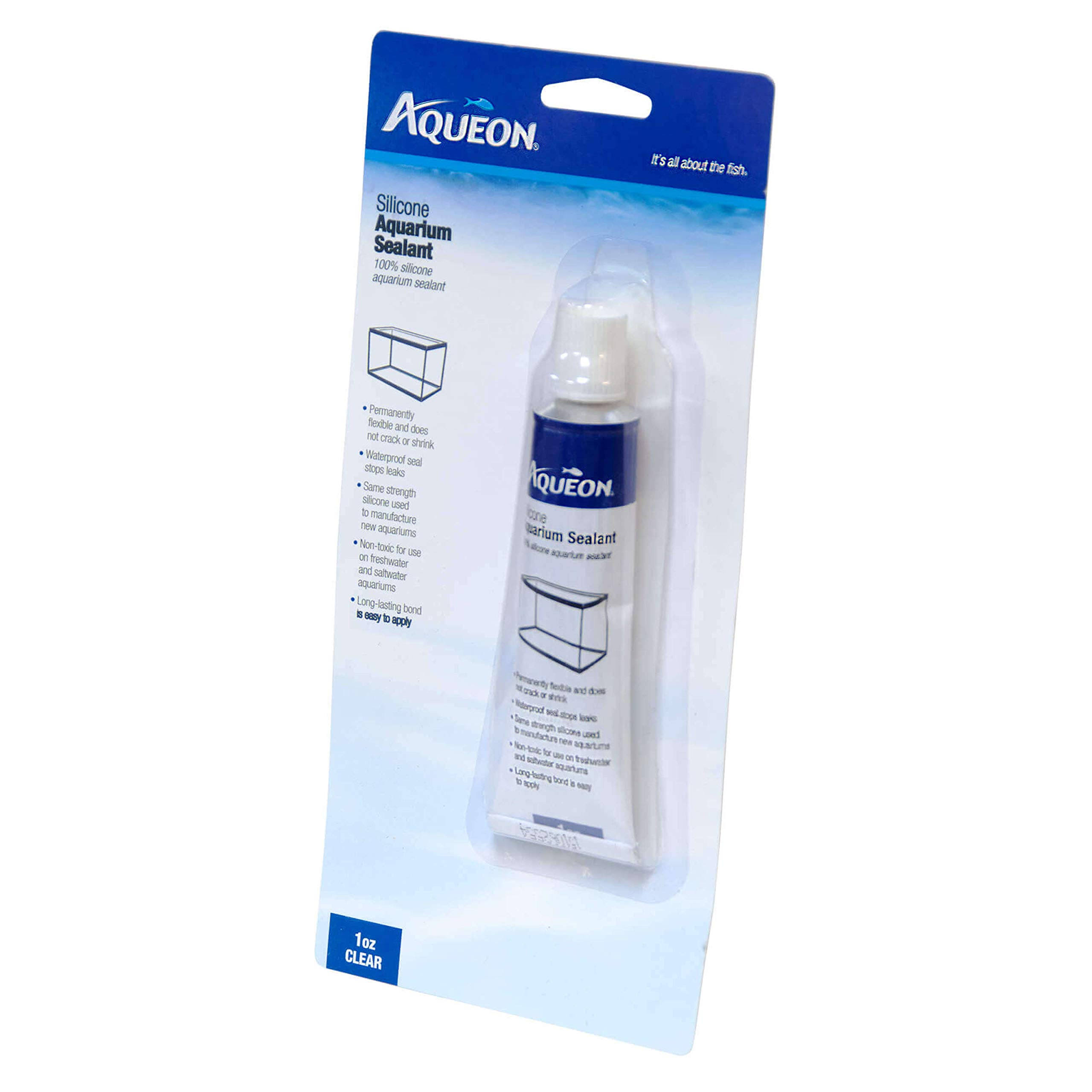 Aqueon Aquarium Silicone Sealant Clear 1 oz