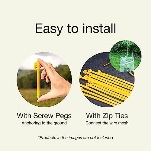 MAPORCH White Plastic Wire Mesh Fence 15.7in x 10ft Roll- Ideal for Poultry, Dogs, Rabbit, Snake Barrier & Gardening- Durable Plastic Chicken Wire