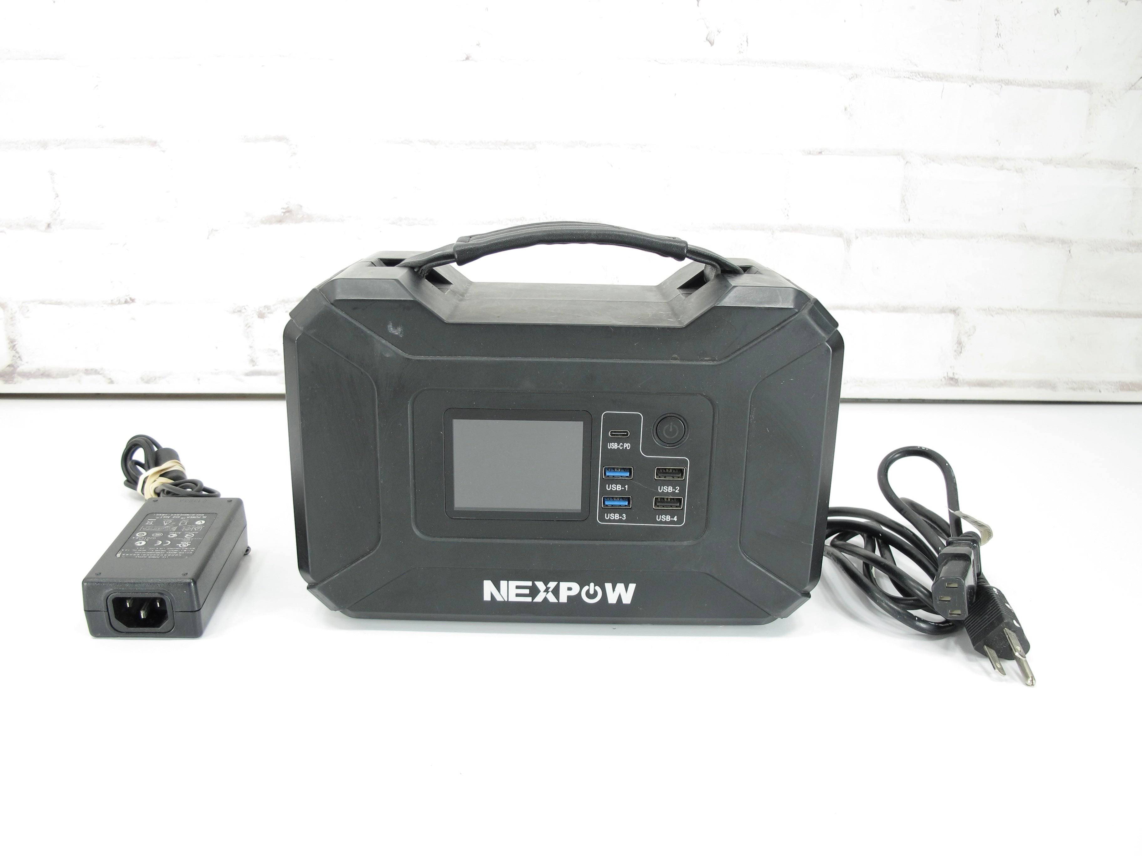Nexpow 300W Portable Power Station, 80000mAh Solar Generator, Portable Generator for Camping Travel Emergency, Black