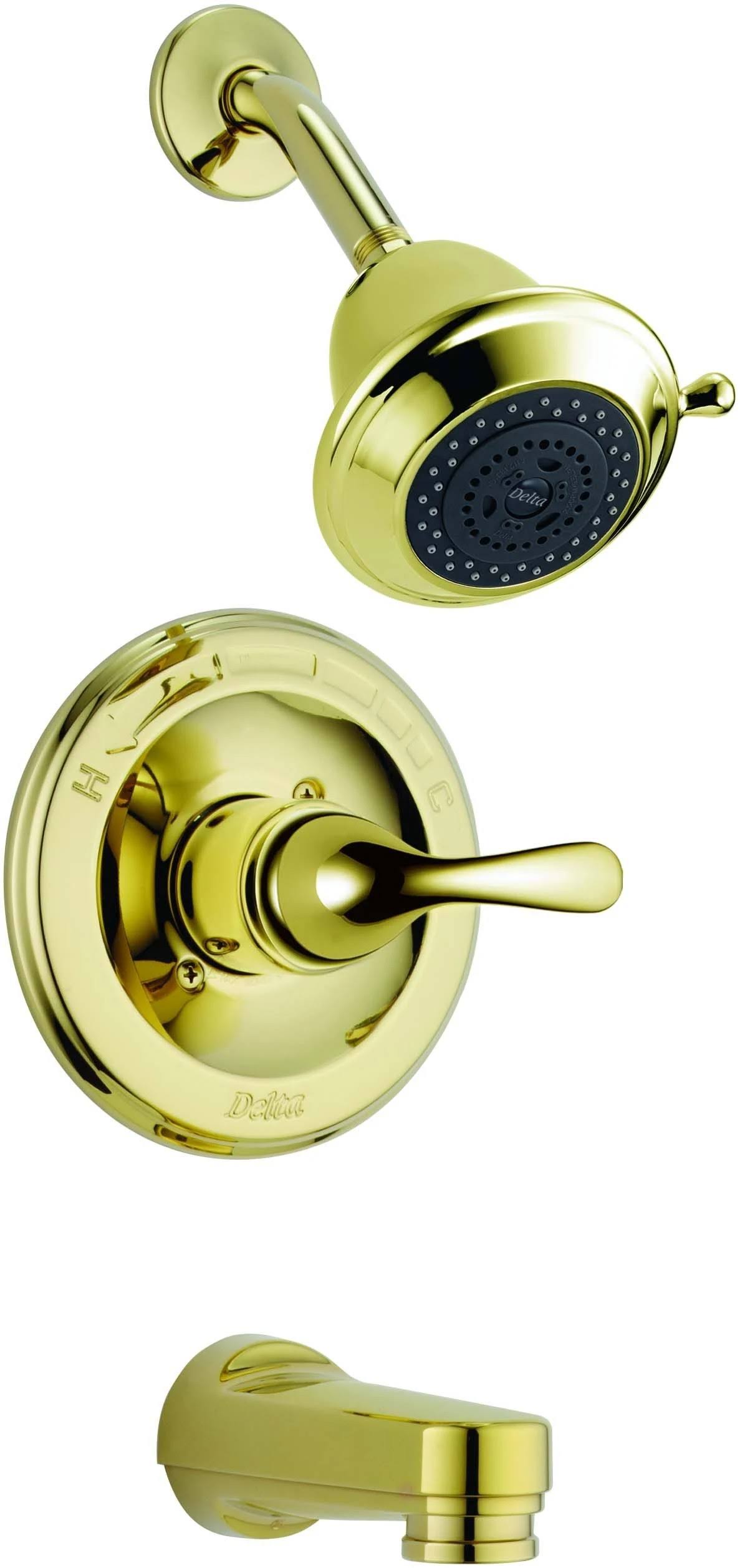 Delta T13420-PBSHCPD Polished Brass Classic Monitor 13 Series Tub and Shower Trim