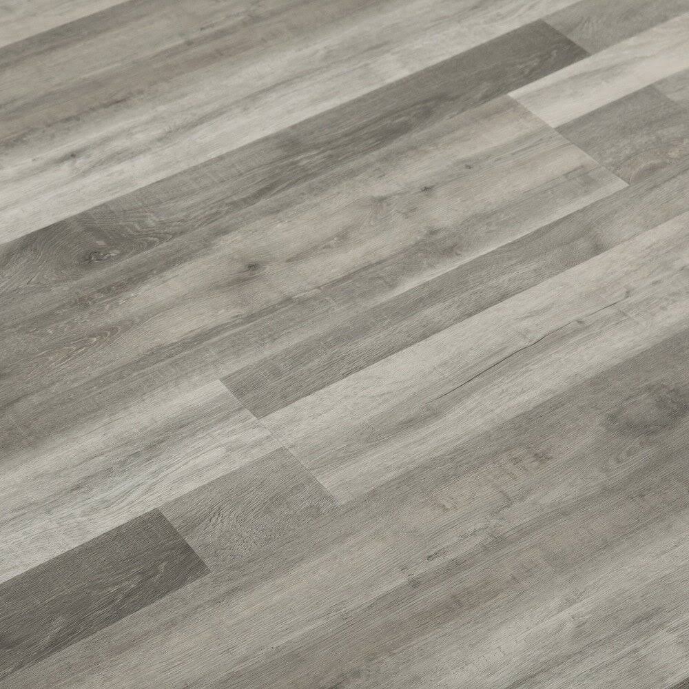 Dekorman Sample- Click Lock Luxury Vinyl Plank Color: Mocha Oak