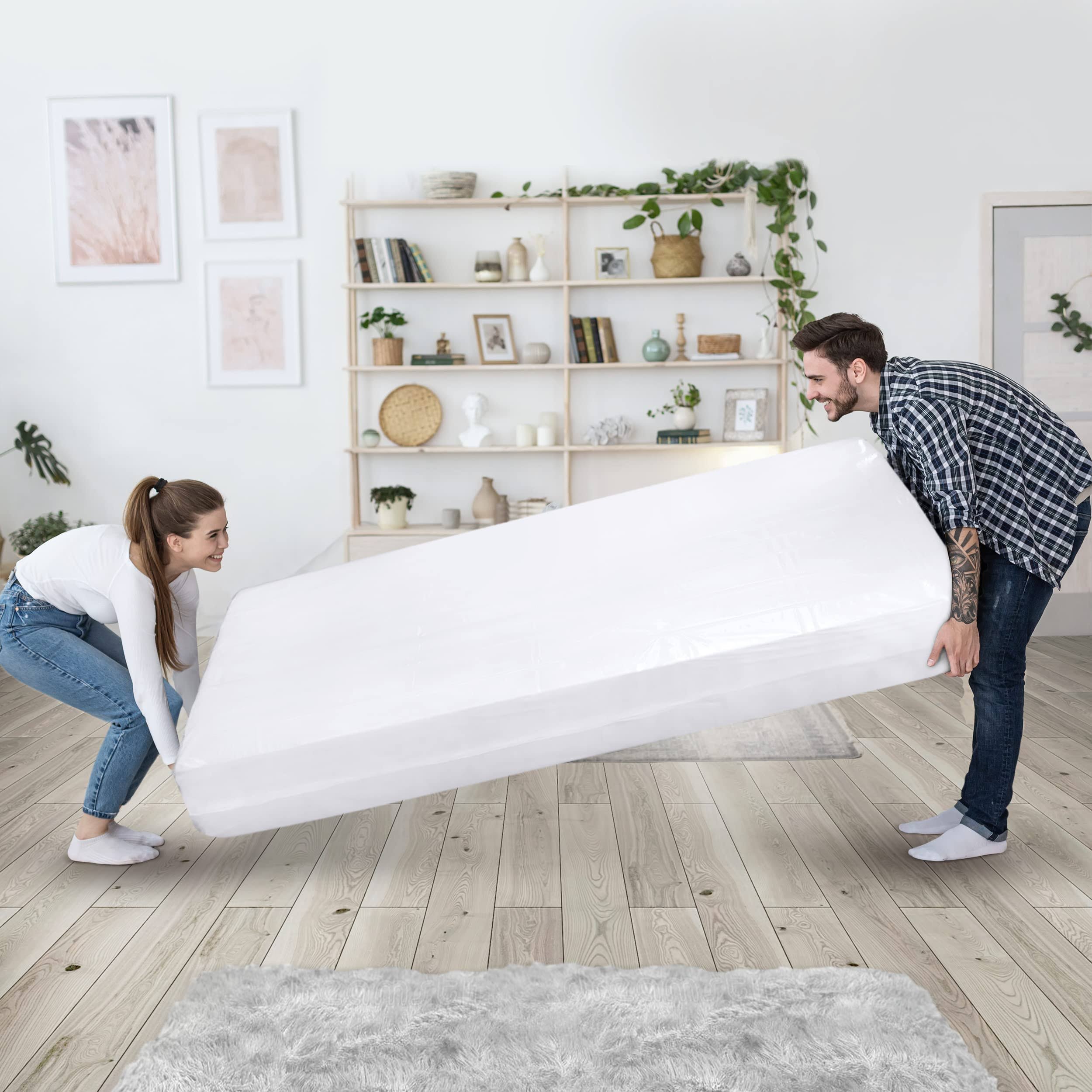 Utopia Home Mattress Bag for Moving and Storage (Twin)- 2 Mil Thick Plastic Mattress Cover- Mattress Storage Bag