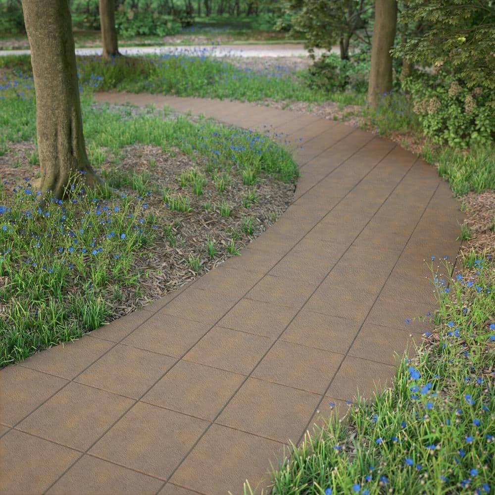 Pavestone 12 in. x 12 in. x 1.5 in. 3-Tone Brown Square Step