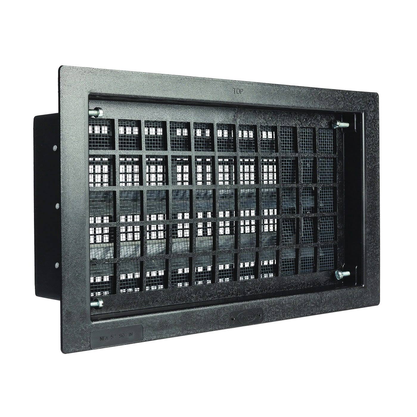 16x8in Black Foundation Vent FVRABL