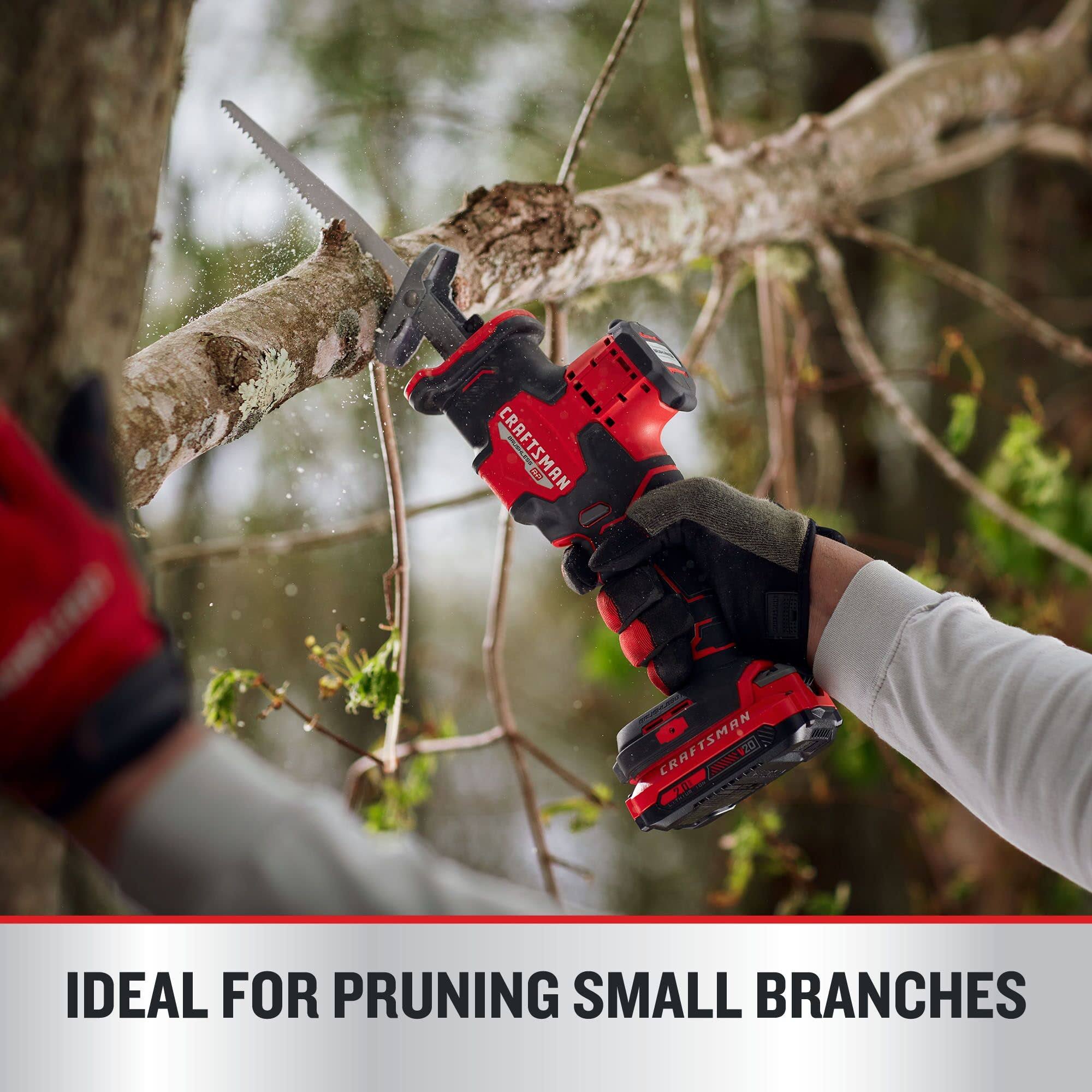 Craftsman V20 RP 20-Volt Max Variable Speed Brushless Cordless Reciprocating Saw (Bare Tool)