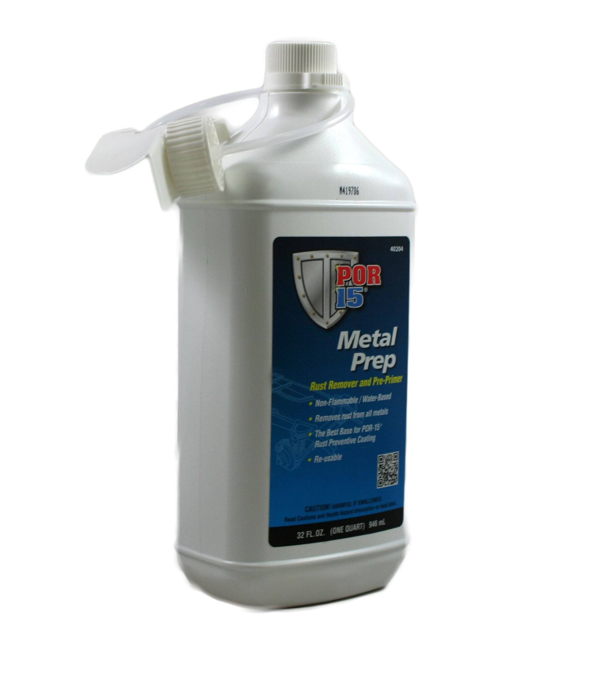 Absolute Coatings (POR15) Metal Prep- Quart 40204, Clear