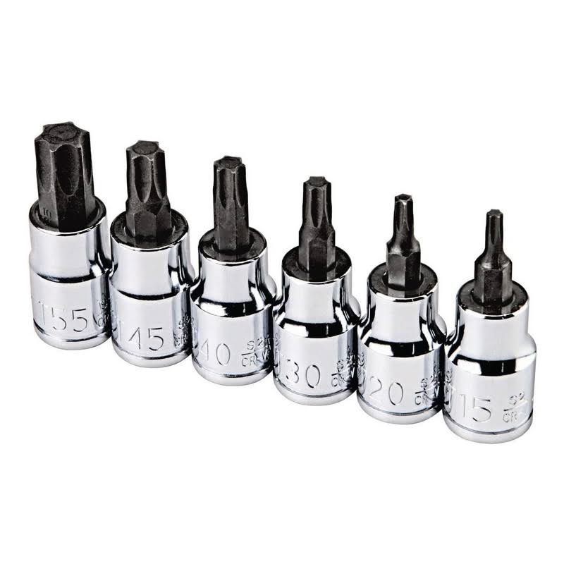 Pittsburgh 67886 6 PC 3/8 in. Drive Star Bit Socket Set